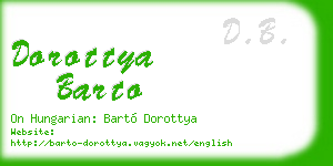 dorottya barto business card