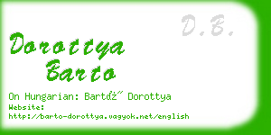 dorottya barto business card